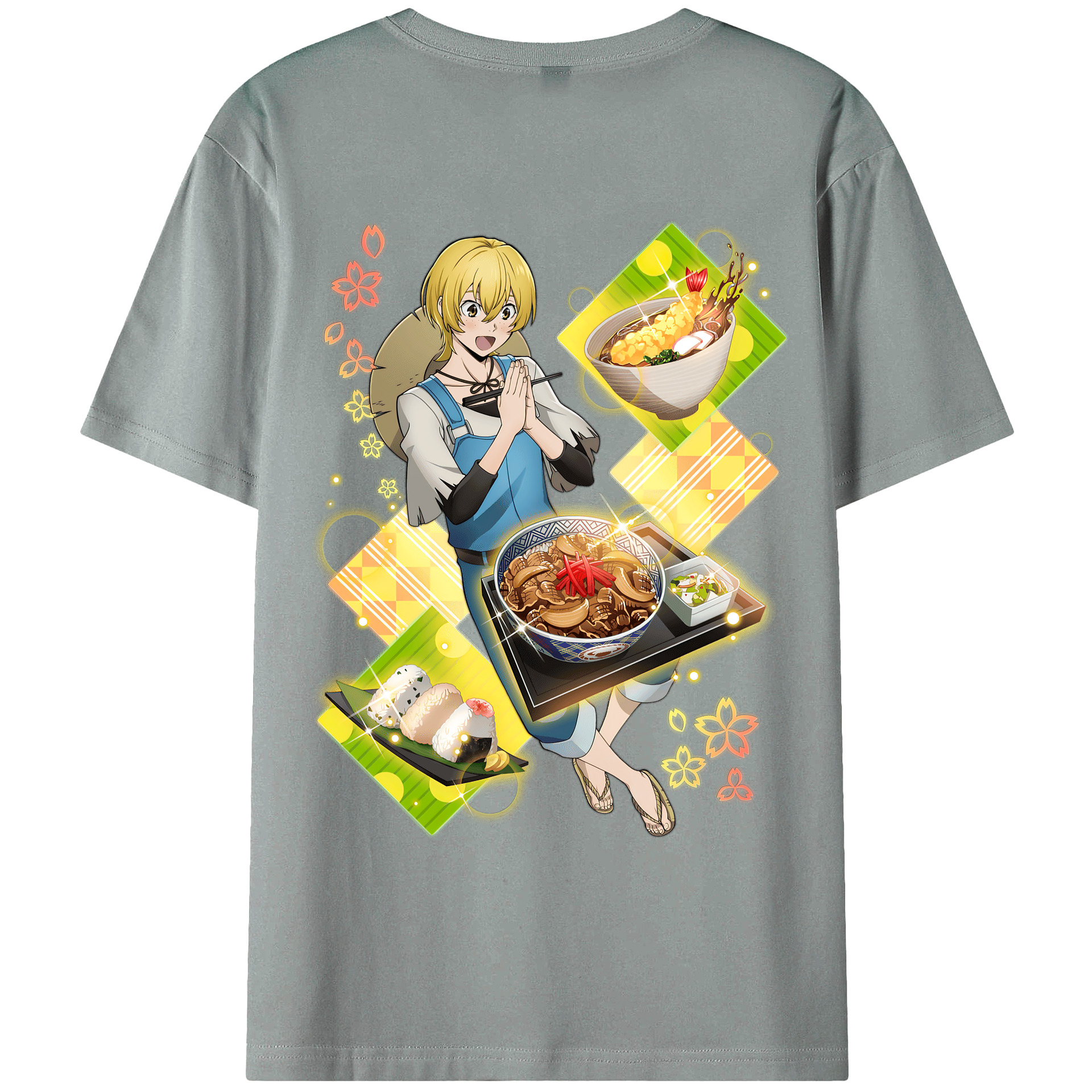 （画像用） 文豪ストレイドッグス Bungo Stray Dogs 綿100％ メンズ半袖Tシャツ（バックプリント） 通気性